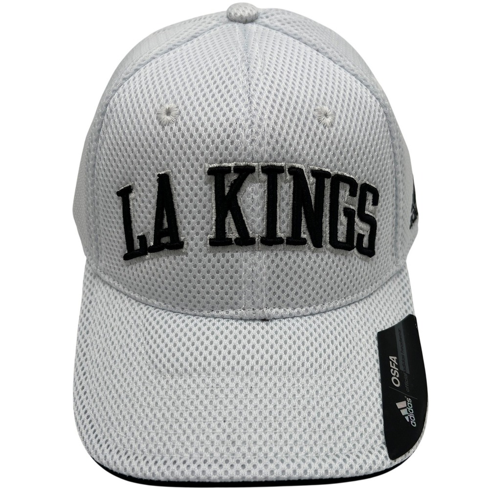 Adidas LA Kings NHL Snapback Hat White Mesh Adjustable OSFA‎ Authentic Headwear